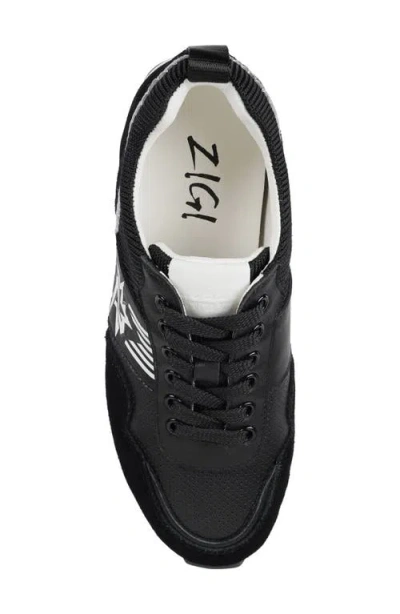 Zigi Challenge Platform Sneaker In Black