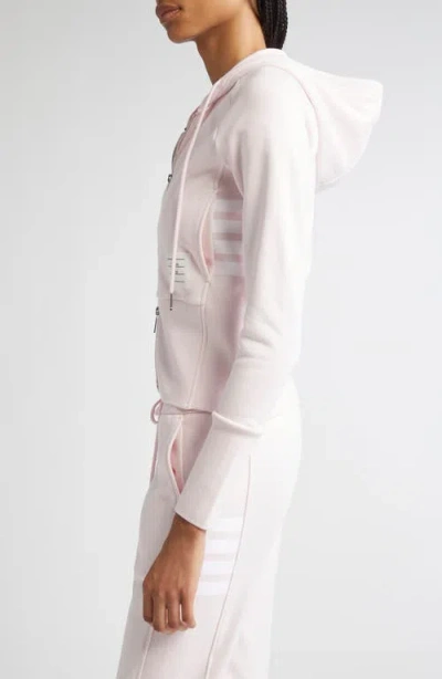 Thom Browne Cotton Hoodie With Drawstring Hood And Pockets In Pink