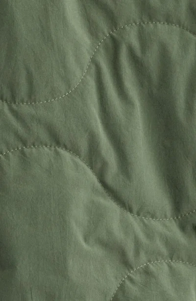 Save The Duck Stream Water Resistant Quilted Jacket In Green