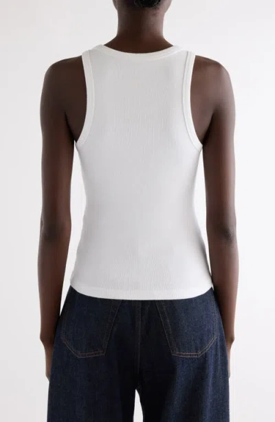 Givenchy Women Slim Tank Top With Logo Print In White