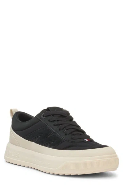 Moncler Altive Sneakers With Round Toe And Pull Tab In Black