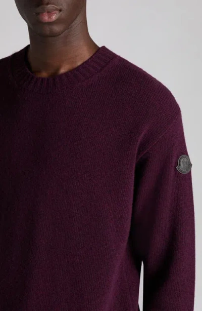 Moncler Pull En Laine Et Cachemire In Purple