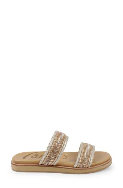 Candies Candie's Two Strap Sandal In Neutral
