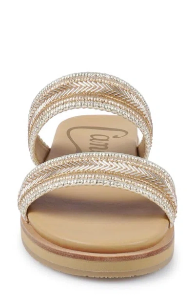 Candies Candie's Two Strap Sandal In Neutral