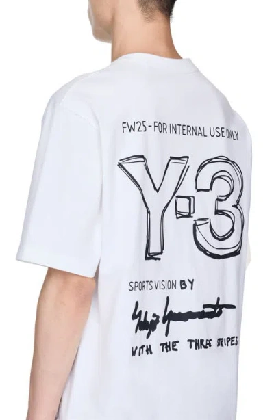 Y-3 Classic Chest Logo Cotton T-shirt In White