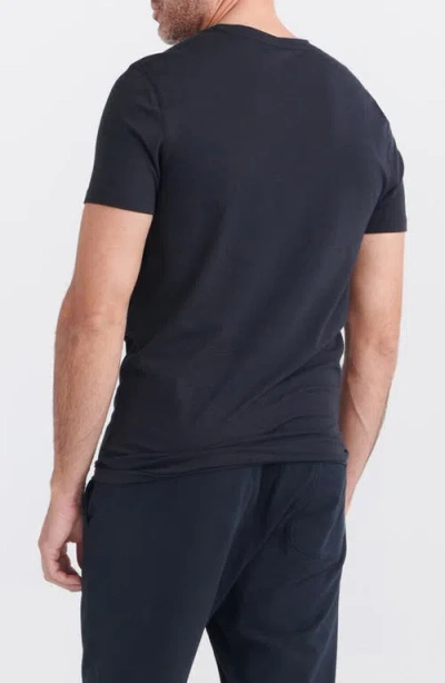Saxx Men's Droptemp Cooling Slim Fit Crew Neck Undershirt In Black