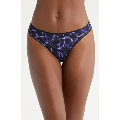 On Gossamer Triple Mesh Print Bikini In Multi