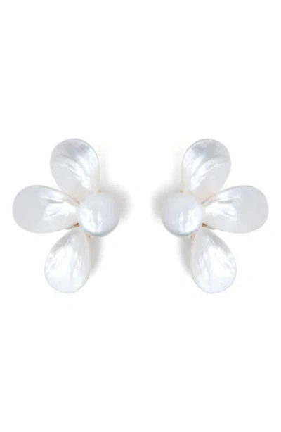 Eliou Fada Pearl Earrings In Gold
