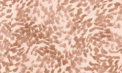 Vince Camuto V Neck Three Quarter Sleeve Midi Dress In Brown