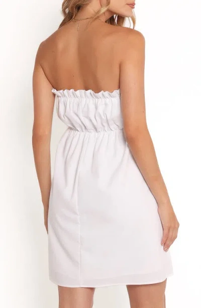 Petal And Pup Petal & Pup Stratton Strapless Babydoll Dress In White