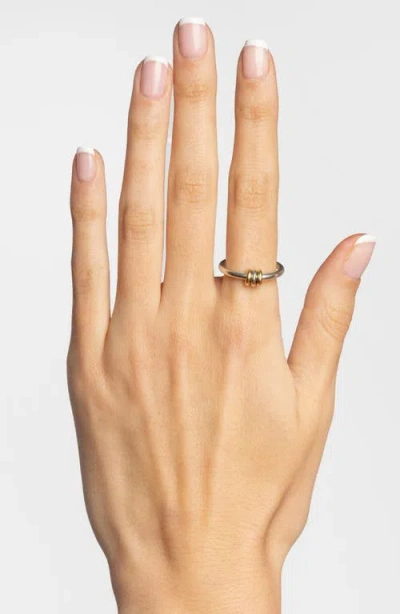 Spinelli Kilcollin Sirius Mixed Metal Linked Ring In Metallic