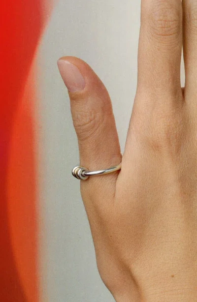 Spinelli Kilcollin Sirius Mixed Metal Linked Ring In Metallic