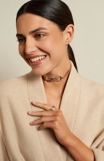 Cxc Dc Stirrup Ring In Metallic