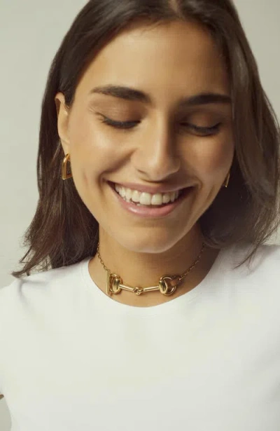 Cxc Bit Chantilly Choker In Gold