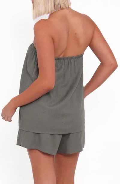 Petal And Pup Petal & Pup Karlen Strapless Romper In Green