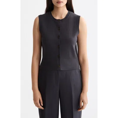 Scotch & Soda Spencer Sleeveless Sweater In Black