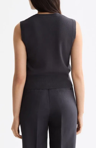 Scotch & Soda Spencer Sleeveless Sweater In Black