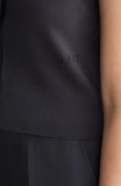 Scotch & Soda Spencer Sleeveless Sweater In Black