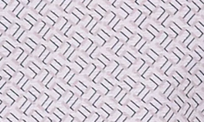 7 Diamonds Noah Geo Print Short Sleeve Performance Button-up Shirt In Blue