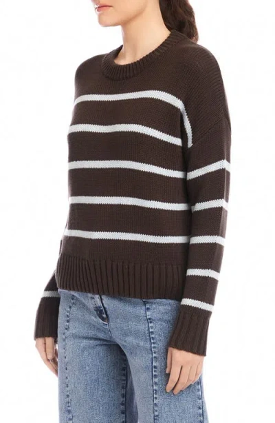 Fifteen Twenty Luca Crewneck Sweater In Stripe In Multi
