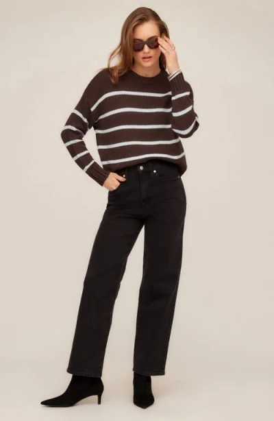 Fifteen Twenty Luca Crewneck Sweater In Stripe In Multi