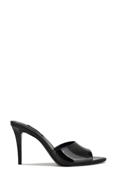 Nine West Women's Hather Slip-on Stiletto Sandals In Black