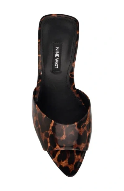 Nine West Women's Hather Slip-on Stiletto Sandals In Brown