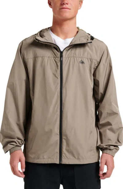Quiksilver Men's Overcast Windbreaker Jacket In Brown