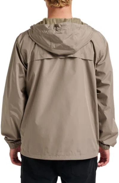 Quiksilver Men's Overcast Windbreaker Jacket In Brown