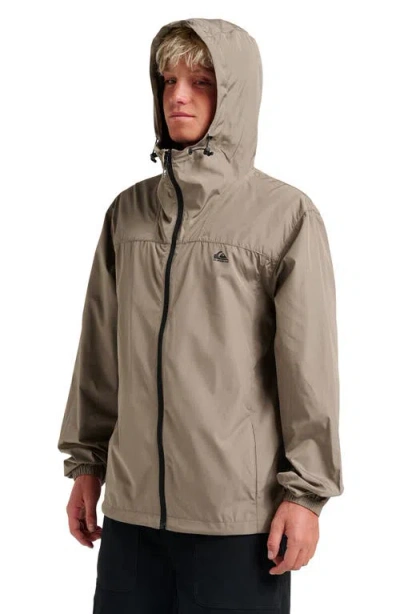 Quiksilver Men's Overcast Windbreaker Jacket In Brown