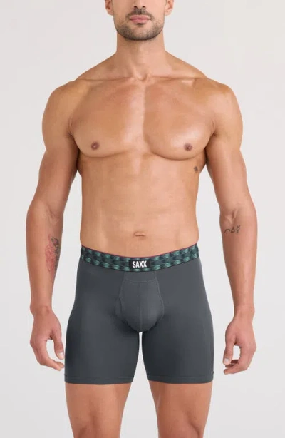 Saxx Assorted 3-pack Multi-sport Mesh Performance Boxer Briefs In Black