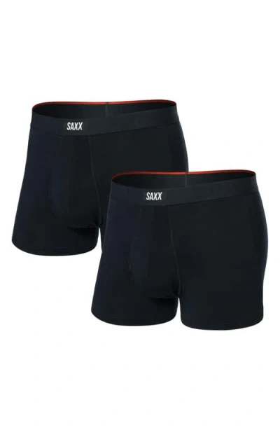 Saxx Assorted 2-pack Vibe Xtra Soft Comfort Boxer Briefs In Blue