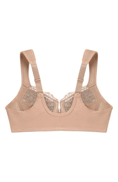 Glamorise Plus Size Full Figure Wonderwire Front-closure Bra Underwire 1245 In Brown