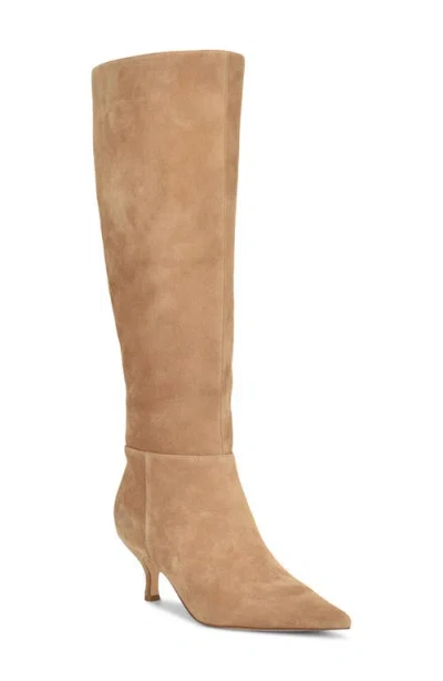 Nine West Women's Somas Tall Kitten Heel Boots In Brown