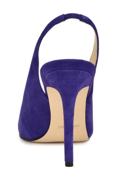 Nine West Women's Feather Slingback Stiletto Pumps In Purple