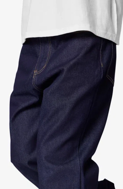 Mnml Raw Baggy Jeans In Blue