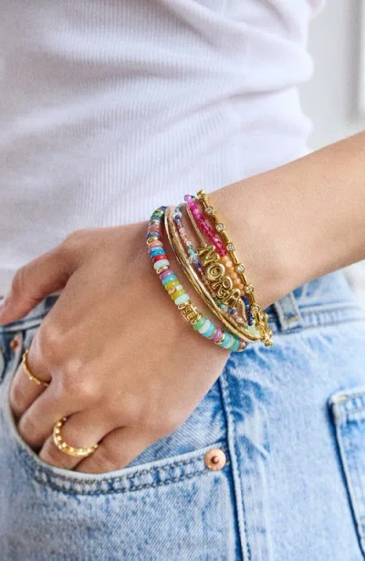 Baublebar Rowan Semiprecious Custom Layered Bracelet In Gold