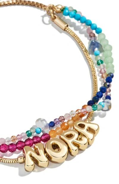 Baublebar Rowan Semiprecious Custom Layered Bracelet In Gold