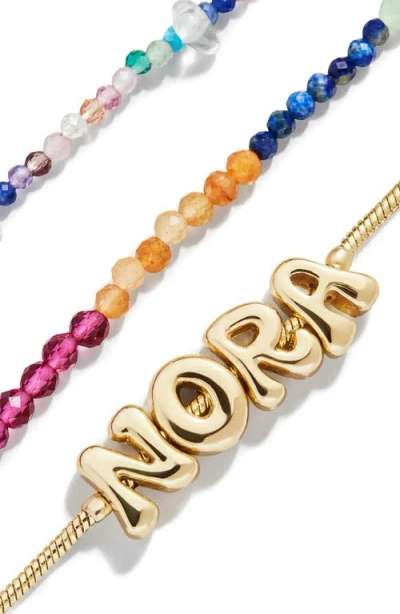 Baublebar Rowan Semiprecious Custom Layered Bracelet In Gold