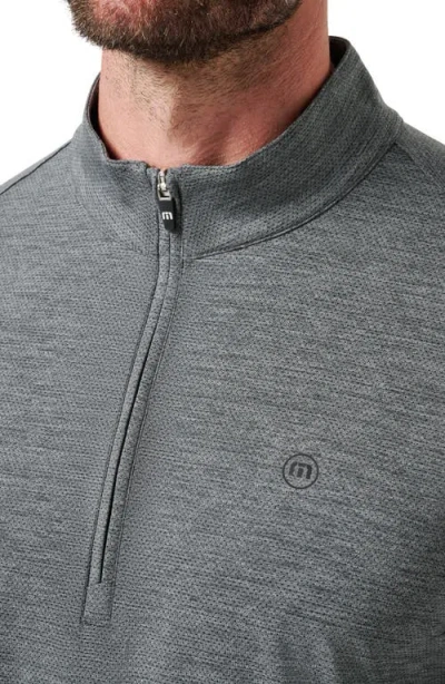 Travismathew Heater Pro Quarter Zip Pullover In Gray