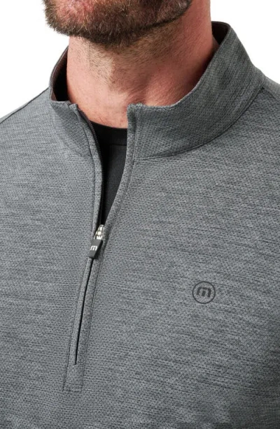 Travismathew Heater Pro Quarter Zip Pullover In Gray