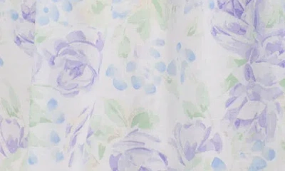 Eileen West Short Cotton Chemise In Blue