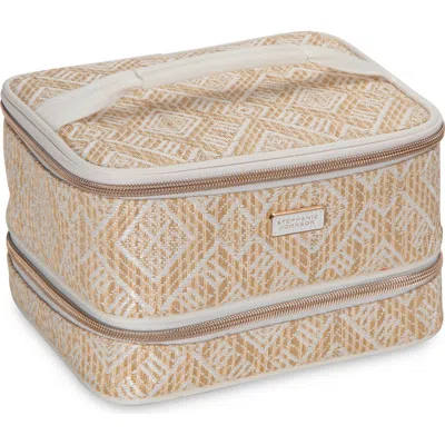 Stephanie Johnson Paros Coconut Jenny Train Cosmetics Case In White