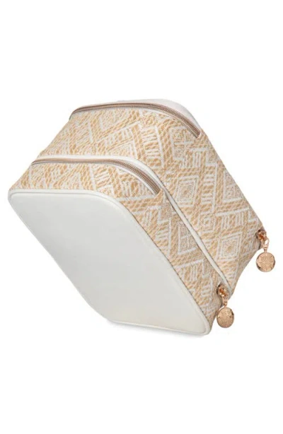 Stephanie Johnson Paros Coconut Jenny Train Cosmetics Case In White
