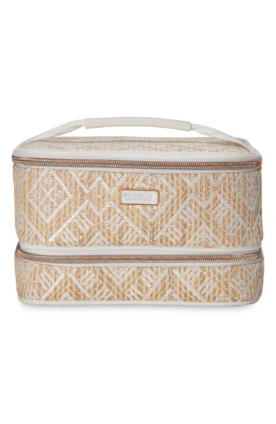Stephanie Johnson Paros Coconut Jenny Train Cosmetics Case In White