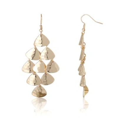Bcbg Eneration Layered Triangle Drop Earrings In Gold