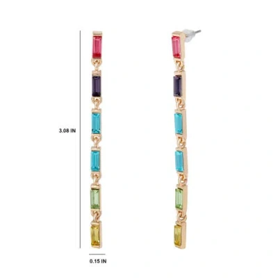 Bcbg Rainbow Linear Drop Earrings In Multi