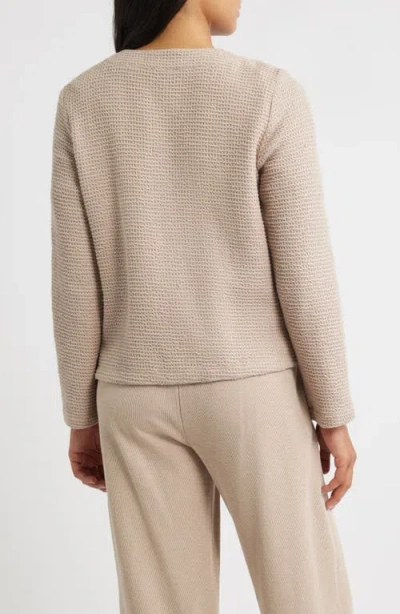 Eileen Fisher Women's Round Neck Cotton Jacket In Neutral