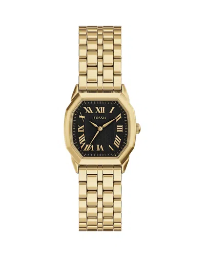 Fossil Women's Harlow Black Dial Watch In Gold