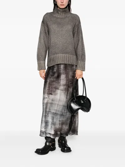 Avant Toi Cashmere Blend Sweater In Gray